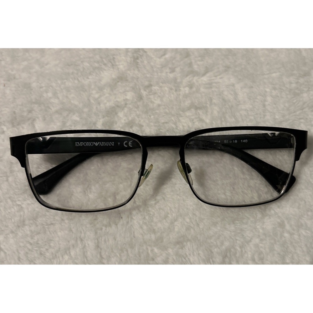 Emporio Armani EA 1027 3001 Eyeglasses Frames Matte Black 55-18-140 Men's